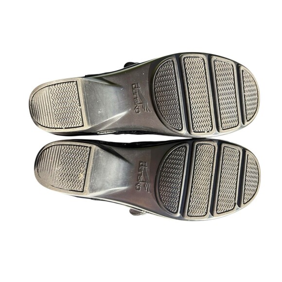 Dansko Solstice Black Leather Clogs Women’s 39 US 8.5 Slip On Comfort Shoes - Picture 8 of 10